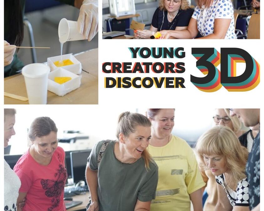 Kviečiame dalyvauti mokymuose “Young Creators Discover 3D”!